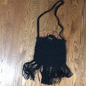 Danielle Nicole macrame fringed bag - NWT